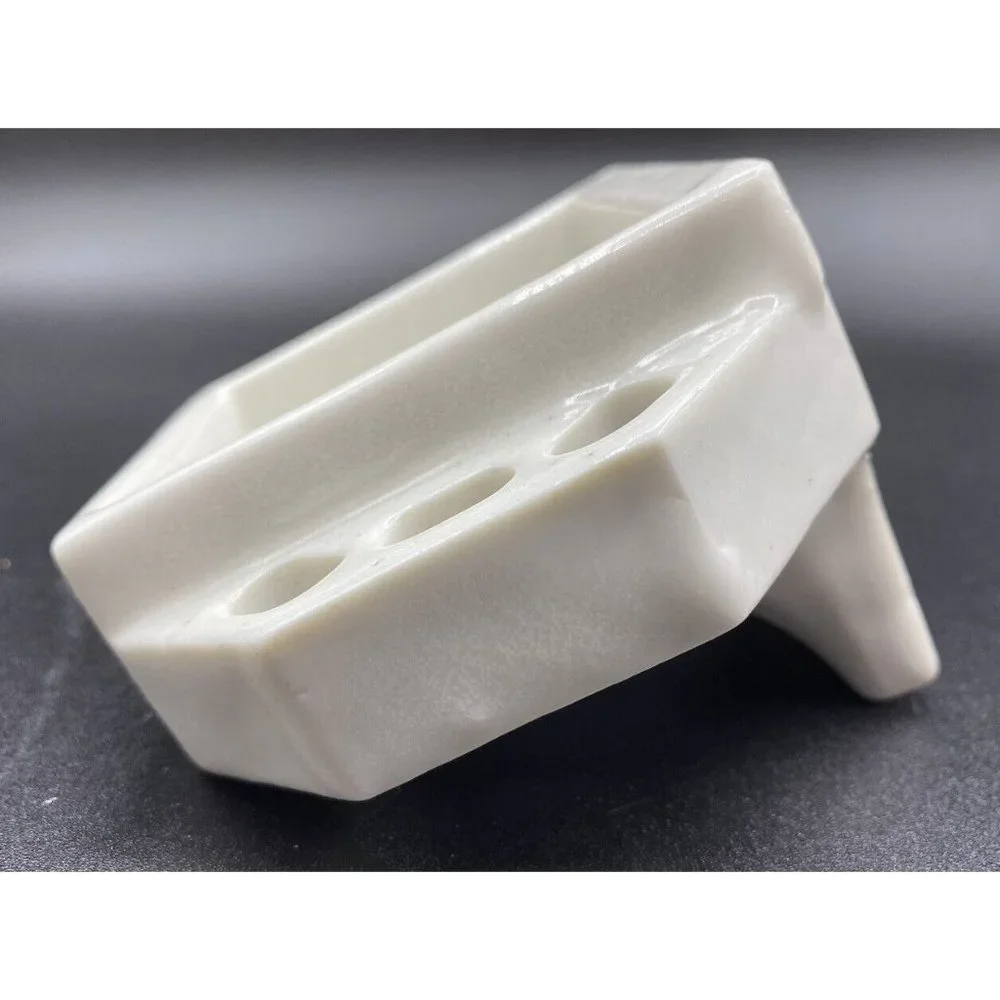 Antique White Porcelain Ceramic Soap Dish Bath Shower Tooth Brush Tray